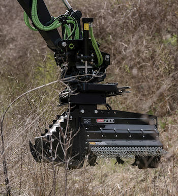 Brush shredder for compact equipment Brush shredder for compact equipment