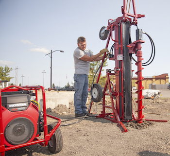 Little Beaver Big Beaver auger drill rig
