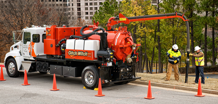 Ditch Witch vac ex truck