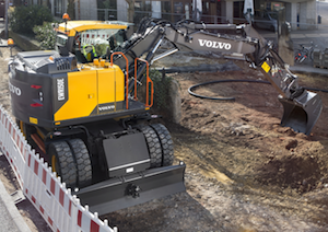 Volvo wheeled excavators