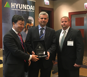 Rob's Hydraulics Hyundai dealer of the year