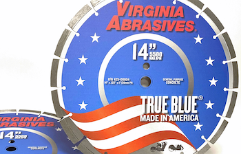 Virginia Abrasives True Blue blade line