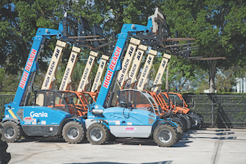High Reach 2 telehandler fleet